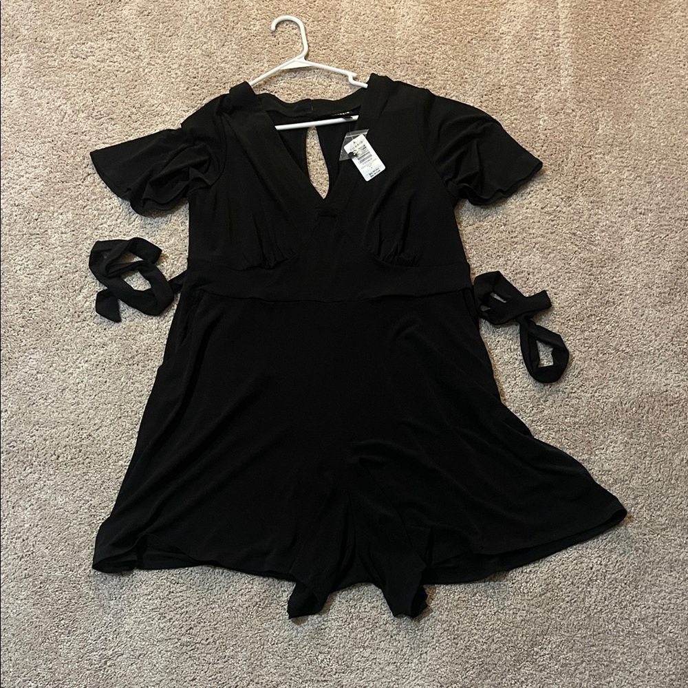 Torrid Elegant Black Romper